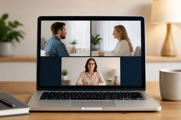 Image of online shuttle mediation Blackpool